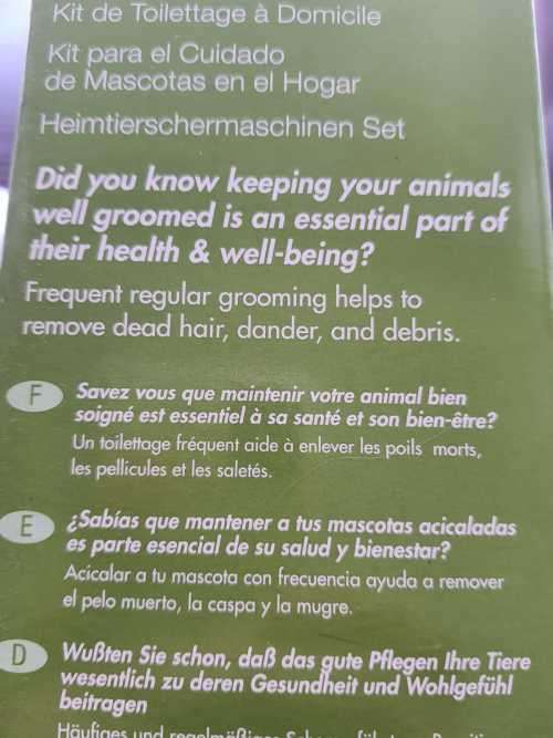 THE PET PALACE offers OSTER FULL HOME GROOMING KIT for Dogs or Cats - Used Twice