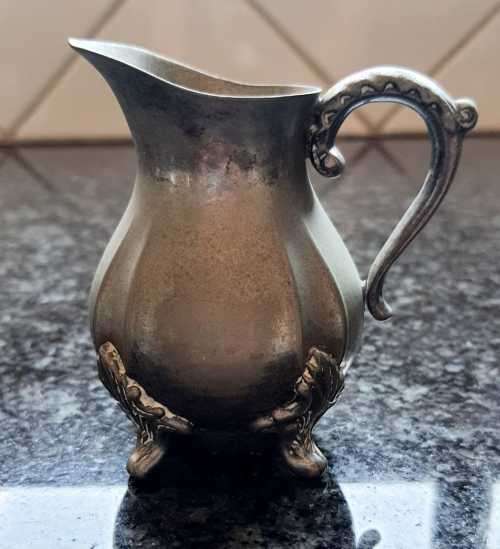 Enchanting Vintage Small Viners Alpha Plate Jug - Needs a Polish - Marked