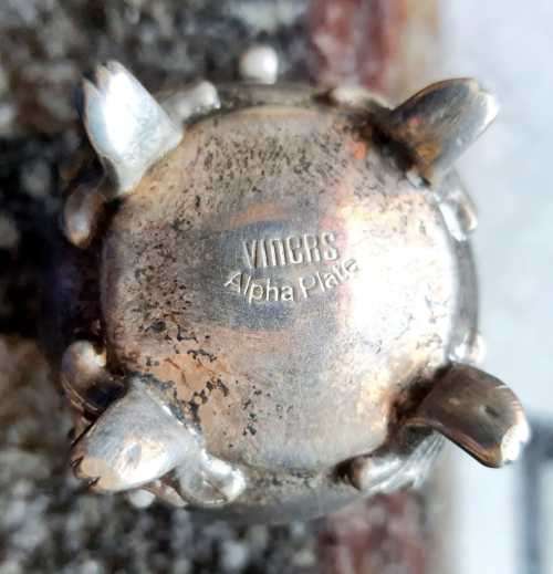 Enchanting Vintage Small Viners Alpha Plate Jug - Needs a Polish - Marked