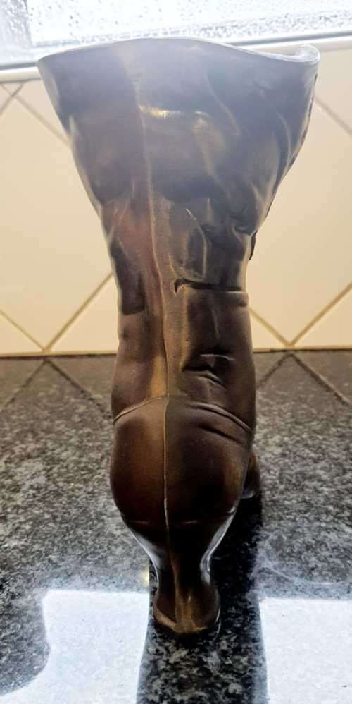 Mind Blowing Large Bronzed Boot - Beautifully done.