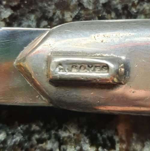 FUNCTIONAL ART : Vintage CARROL BOYES Cheese Knife - Marked