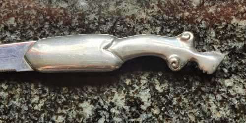 FUNCTIONAL ART : Vintage CARROL BOYES Cheese Knife - Marked