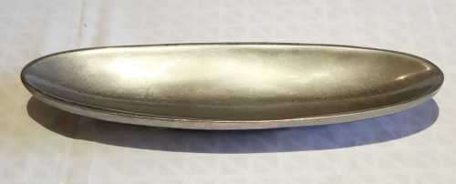 Beautiful Oval Pewter Bowl with Feet