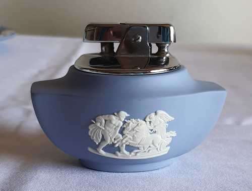 Blue & White Wedgwood Table Lighter (Ronson) - Marked