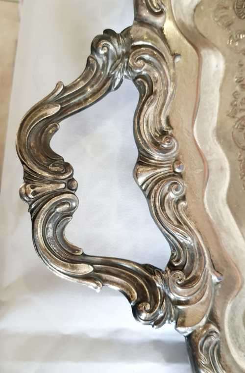 Phenomenal Sheffield S/P Tea & Coffee Set with 3.2kg Footed Tray - Needs some Elbow Grease