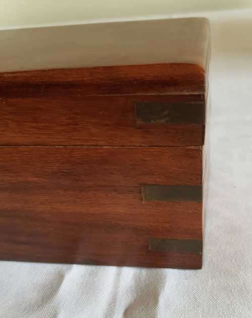 Extending Brass & Leather Telescope in Brass Bound Wooden Box - Marked Ross London