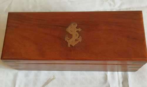 Extending Brass & Leather Telescope in Brass Bound Wooden Box - Marked Ross London