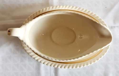 Old English Johnson Bros. Gravy Boat & Drip Plate - Marked