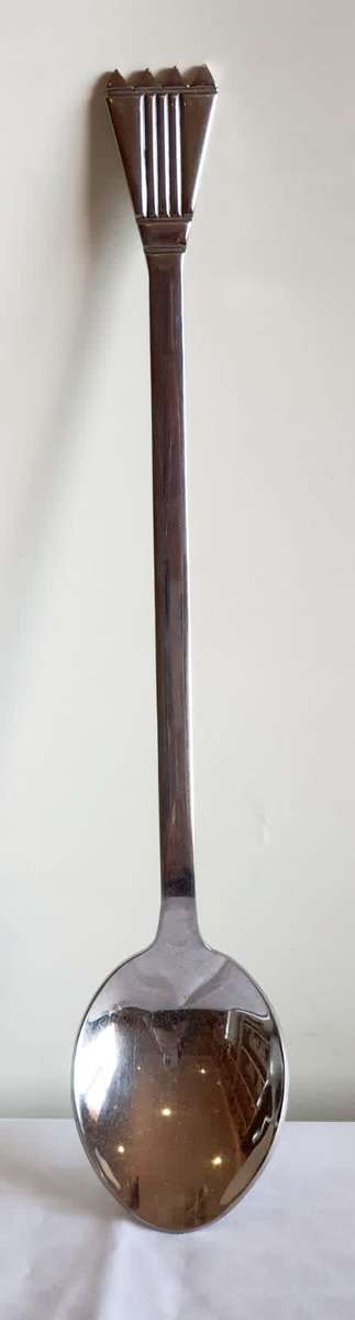 Functional Art : 30cm Long 18/8 Stainless Steel Carrol Boyes Serving Spoon - Marked - VGC