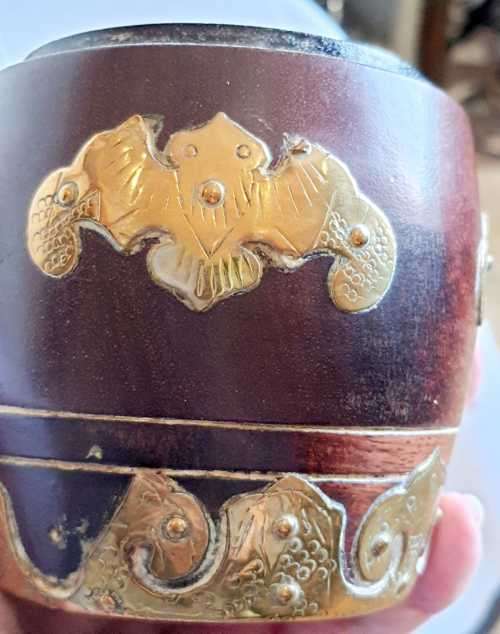 Exceptional Solid Wood and Brass Smoker Set