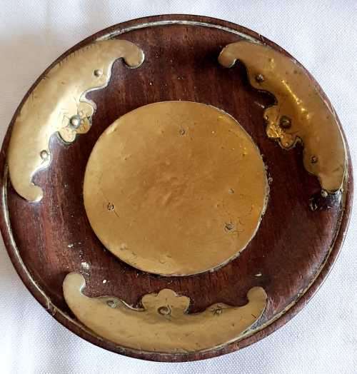 Exceptional Solid Wood and Brass Smoker Set