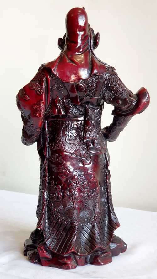 Large 350mm & 2.5kg Detailed Chinese Warrior Overlord - Looks Very Red, Lightened Photos for Detail