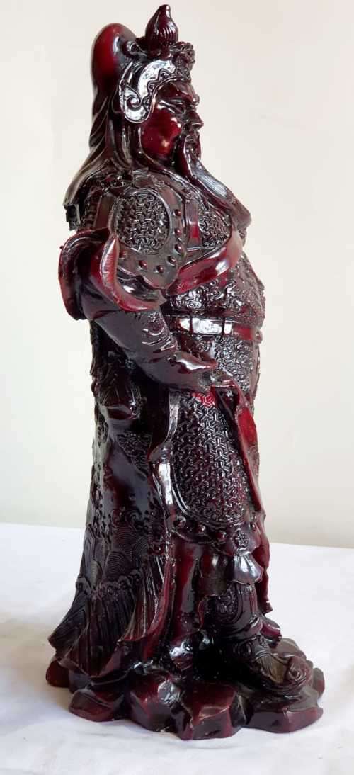 Large 350mm & 2.5kg Detailed Chinese Warrior Overlord - Looks Very Red, Lightened Photos for Detail