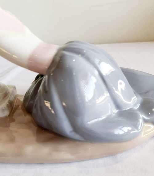 Llard Porcelain Sculpture "Dolores Dahlia Hand Maiden" by Artist Fulgecio - Signed - Dated 1974