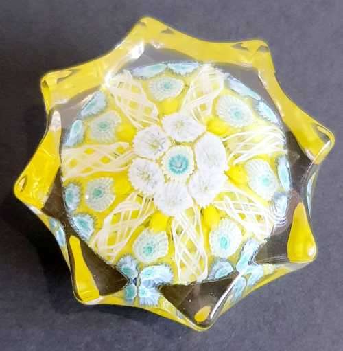 Unusual Design Millefiori Paperweight