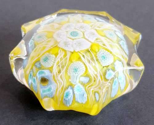 Unusual Design Millefiori Paperweight