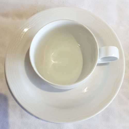 Arzberg Germany White with Scallop Impression Duo - Marked - VGC