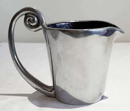 Functional Art : Carrol Boyes Pewter Milk or Custard Jug with Black Inner Coating - Marked