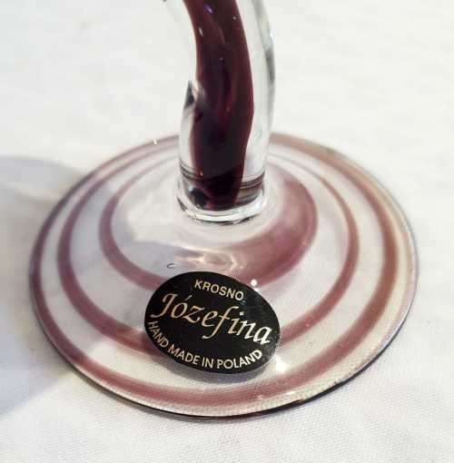 CLOSING SALE Exquisite Hand Blown Polish Jozefina Candle Stand/Sculpture/Artwork - Marked