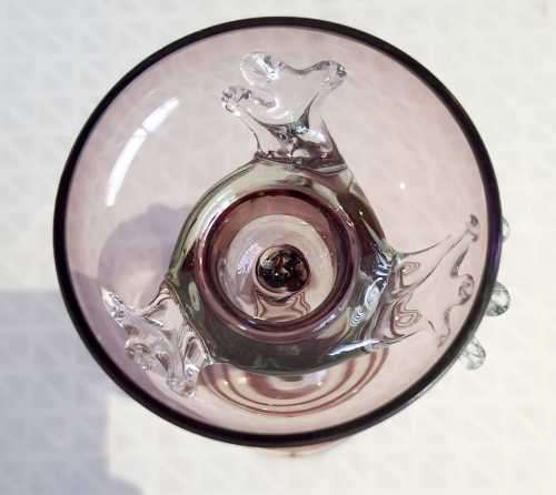 CLOSING SALE Exquisite Hand Blown Polish Jozefina Candle Stand/Sculpture/Artwork - Marked