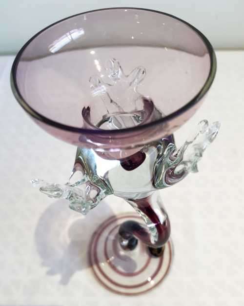 CLOSING SALE Exquisite Hand Blown Polish Jozefina Candle Stand/Sculpture/Artwork - Marked