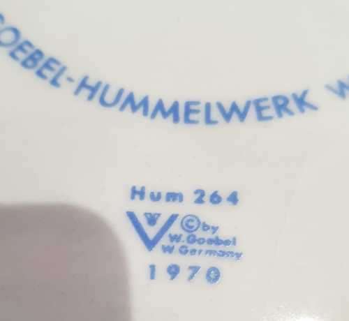 1st Edition MJ Hummel of W Goebel, West Germany, 100th Anniversary Plate - Signed and Marked