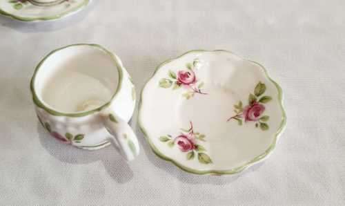 VGC Royal Crown Duchy Fine Bone China Miniature Tea Set - Marked