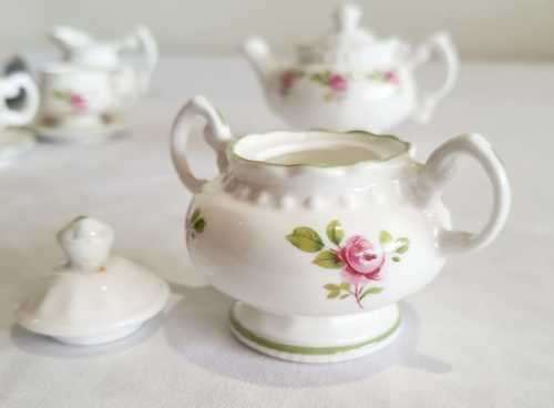 VGC Royal Crown Duchy Fine Bone China Miniature Tea Set - Marked