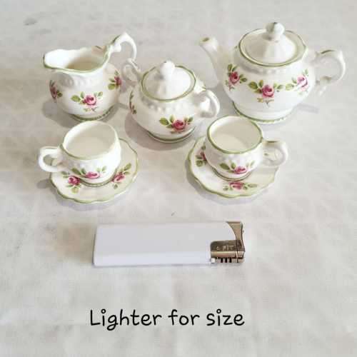 VGC Royal Crown Duchy Fine Bone China Miniature Tea Set - Marked