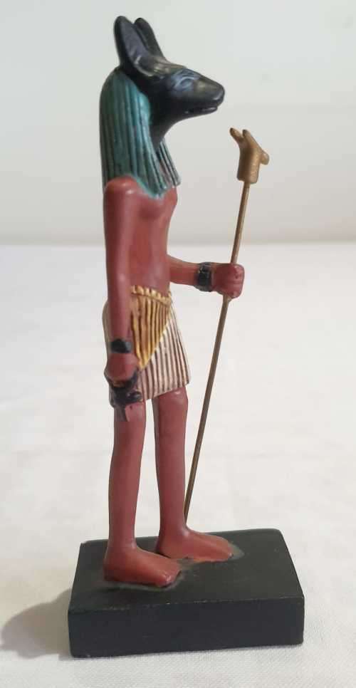 For the Egyptology Buffs - Egyptian Deity ANUBIS - Hand Painted