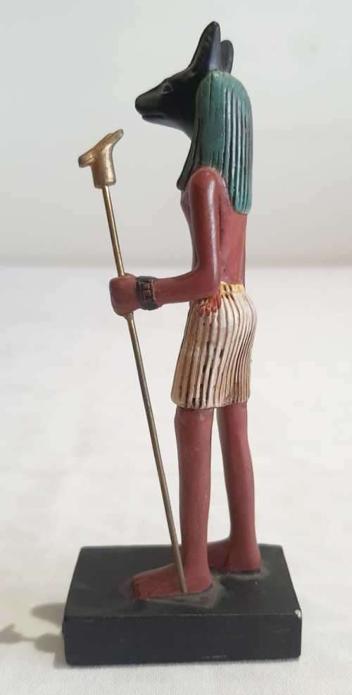 For the Egyptology Buffs - Egyptian Deity ANUBIS - Hand Painted