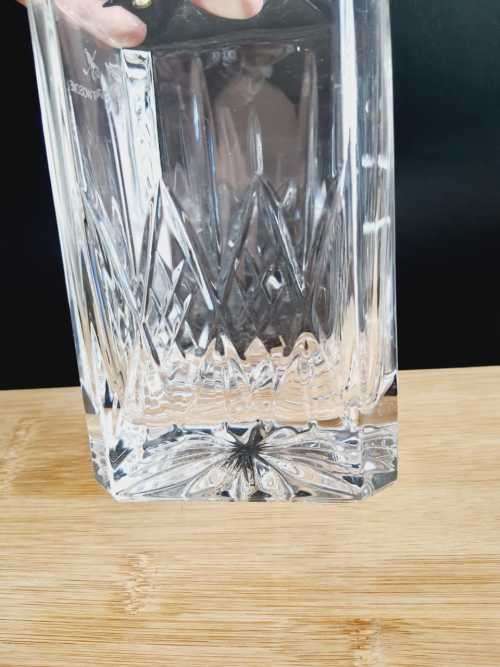 Boxed Hand Cut Vitria Lead Crystal Decanter - Marked - Looks Unused
