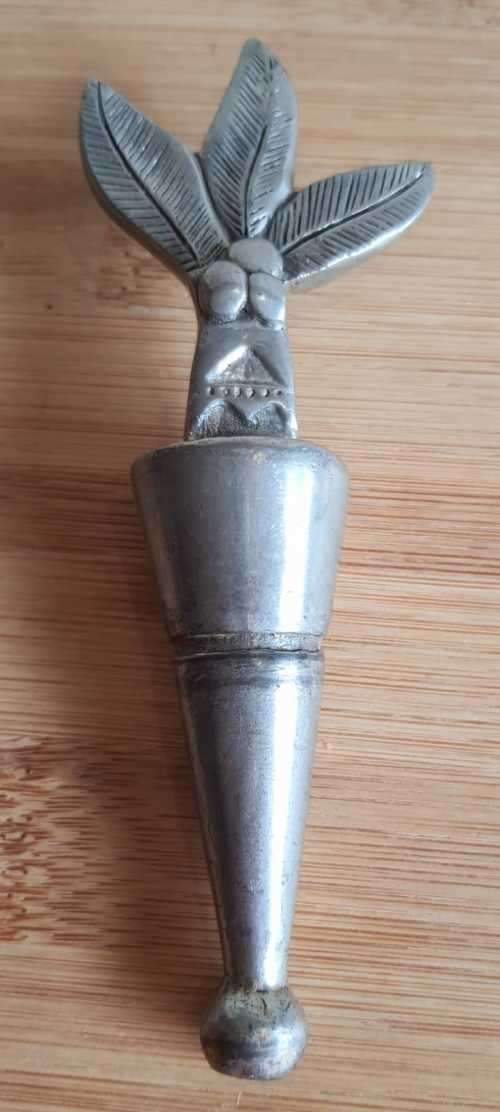 Functional Art : Rare Early Carrol Boyes Palm Leaves and Coconuts Bottle Stopper - Marked