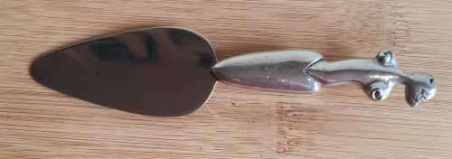 Functional Art : Carrol Boyes Pewter and Stainless Steel Pie Lifter - Marked and Marked Secretly