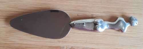 Functional Art : Carrol Boyes Pewter and Stainless Steel Pie Lifter - Marked and Marked Secretly