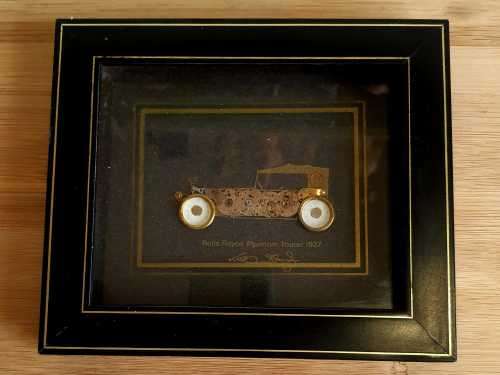 Ken Broadbent Mixed Media Collage of 1927 Rolls Royce Phantom - Been on TV