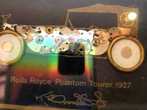 Ken Broadbent Mixed Media Collage of 1927 Rolls Royce Phantom - Been on TV