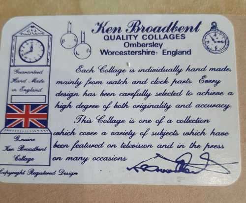 Ken Broadbent Mixed Media Collage of 1927 Rolls Royce Phantom - Been on TV