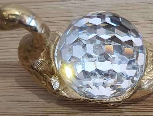 Elegant Gold Plated and Austrian Crystal Swan