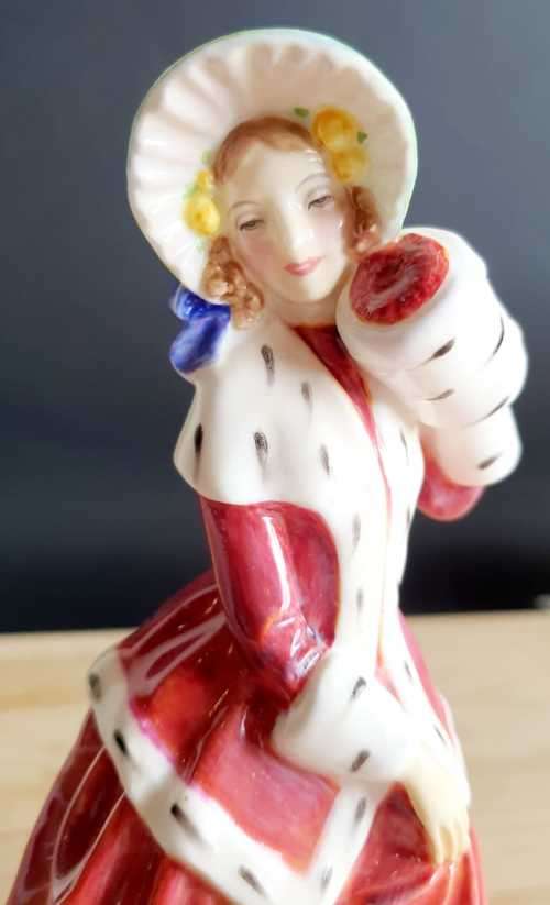 Royal Doulton Bone China Christmas Morn` Figurine (`47 - `96) HN 1992 By Peggy Davies