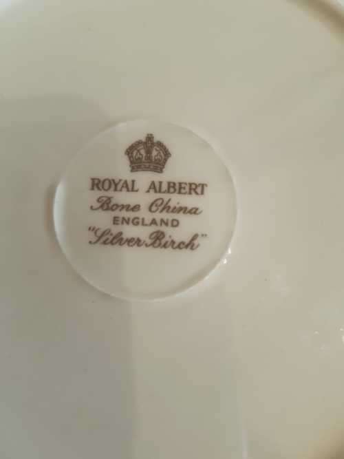 Royal Albert Silver Birch Cake/Side Plate - Discontinued -VGC