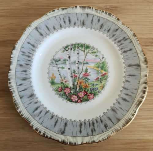 Royal Albert Silver Birch Cake/Side Plate - Discontinued -VGC