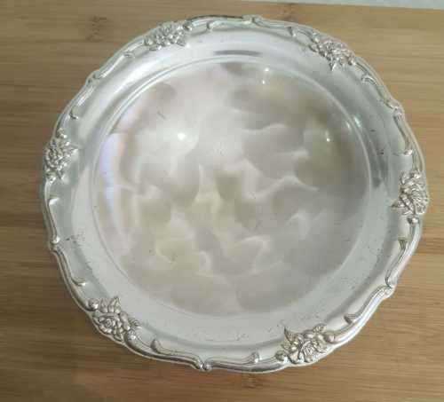 Art Nouveau Styled Aluminium Bon Bon Dish with 3 Round Feet