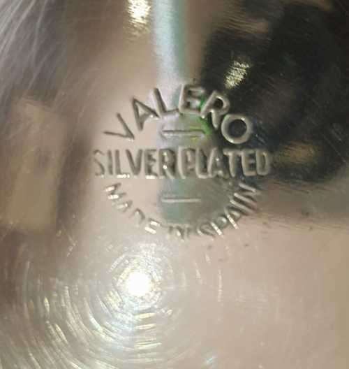 Vintage Pair of Silver Plated Goblets from Valero Spain - Value R950 - Marked