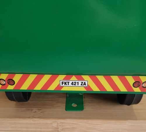 Detailed Hand Made Toy Wagon with Front and Rear Hitches by Africar for Keeps - Marked