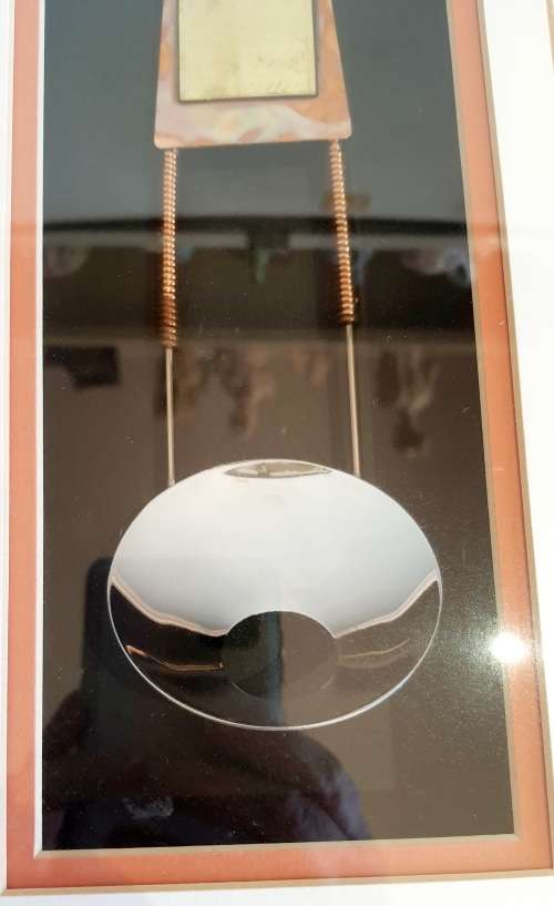 Rare Pair of Hand Crafted Copper and Brass Framed Boxed Art and Sugar spoon PLEASE READ BELOW