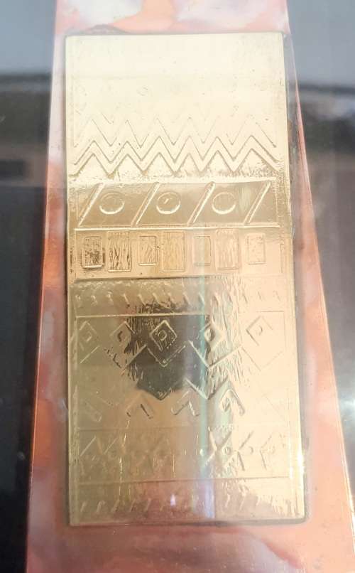 Rare Pair of Hand Crafted Copper and Brass Framed Boxed Art and Sugar spoon PLEASE READ BELOW