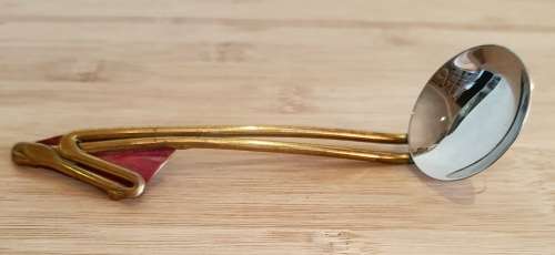 Rare Pair of Hand Crafted Copper and Brass Framed Boxed Art and Sugar spoon PLEASE READ BELOW