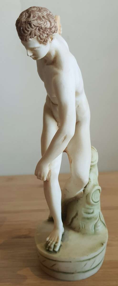 18cm Discobolus Sculpture Reproduction of Greek Sculptor Myrons work in Composite Materials