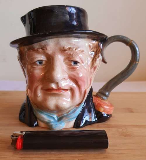 Vintage Beswick Captin Cuttle Character Jug with Hook Handle #1120 c.`48 - Marked